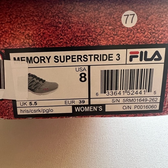 New in Box Fila Women’s Memory Superstride 3 Shoes Sneakers Size 8 - Picture 2 of 7